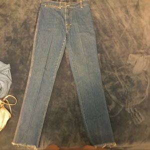 straight legged jeans y2k vintage denim